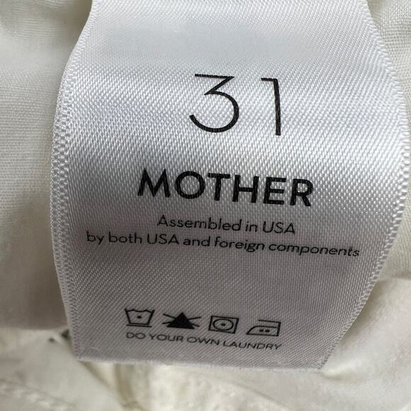 MOTHER The Mid Rise Dazzler Ankle Jean Fairest of Them All Wash White Size 31 - Picture 7 of 16
